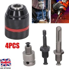 2-13mm Heavy Duty Keyless Chuck Adaptor Conversion 1/4"Hex SDS Plus 1/2 Impact