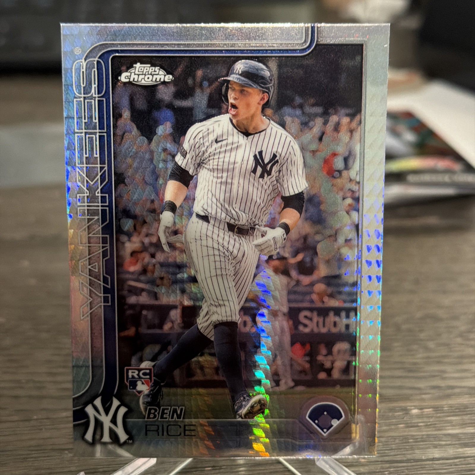 2025 Topps Chrome - Ben Rice #139 Prism Refractor (RC)