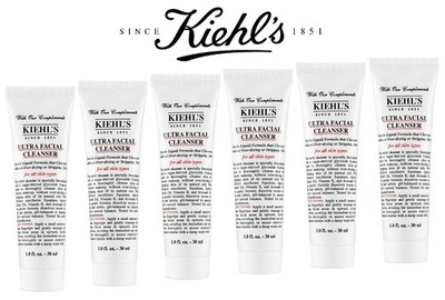 Kiehl's 180 ml Ultra Facial Cleanser Neu 6 x 30 ml Gesichtsreinigungs-Gel