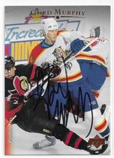 GORD MURPHY Autographed Signed 1995-96 Upper Deck card #21 Florida Panthers
