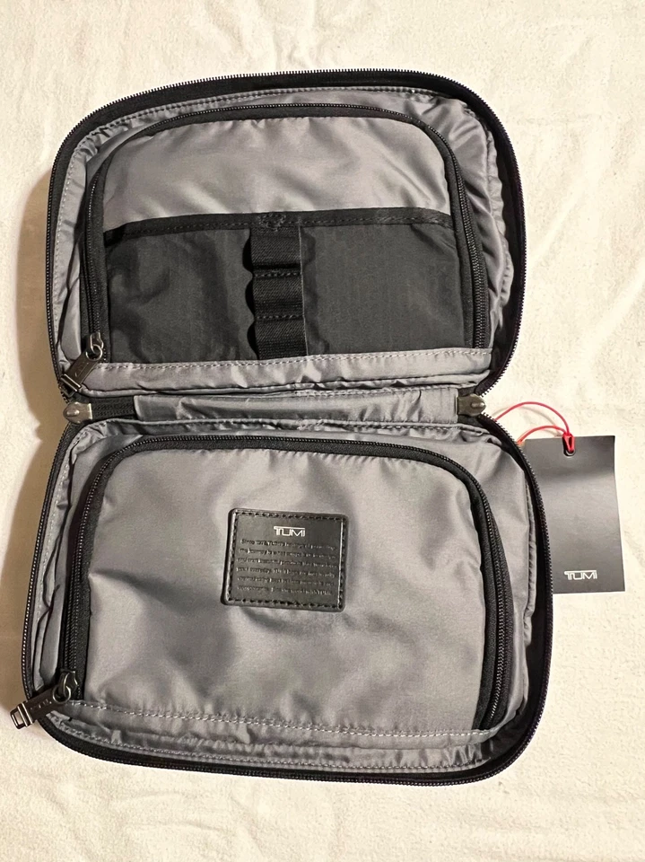 TUMI Fremont MCGUIRE Ballistic Nylon Travel Dopp Kit Dark Opal NWT - Image 2 of 4