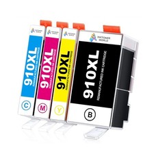 4 PACK 910XL Ink Combo W/Chip for HP OfficeJet Pro 8010 8020 8022 8025 8028 8030