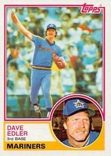 1983 Topps - Dave Edler #622 Mariners