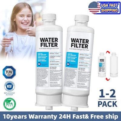 1/2X For Samsung DA97-17376B HAF-QIN/EXP Refrigerator Water Filter White