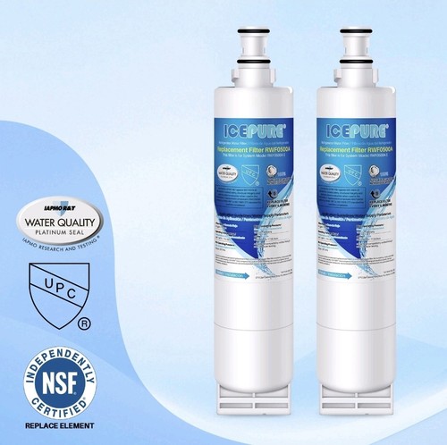 Filtro Acqua Frigorifero IcePure 2 Pezzi &ndash; Ricambio Per 4396508, 4396510, NL300, Certificato NSF