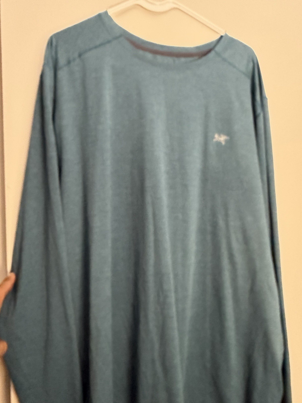 Arc'Teryx Shirt Mens XL Blue Motus SL Crew Long Sleeve Running Baselayer Crew thumbnail 4