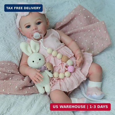 KSBD Realistic Reborn Baby Dolls - 18 Inch Lifelike Newborn Real Life Baby Dolls
