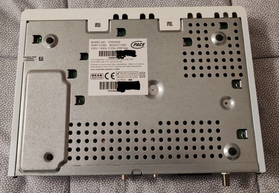 Decoder PACE Sky HD Modello DS820NS - Bild 2 von 3