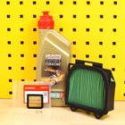 Oil change kit 1 liter Castrol 10W30 original oil strainer air filter for: Honda CB 125 R