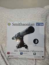 Smithsonian Telescope STEM Magnification 30x w/ Aluminum Tabletop Tripod