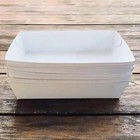 White Paper Food Trays 8pcs 21cm x 13cm Snacks Picnic Catering Party Supplies
