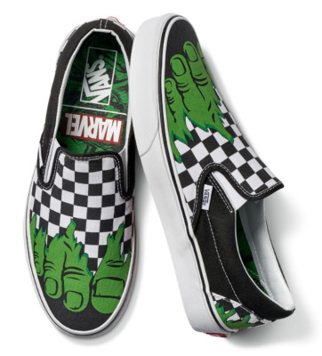 Vans x Marvel Hulk Checkerboard Classic Slip-On Sneakers Men's Women's  Shoes | eBay