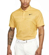 Nike Men's Dri-FIT ADV Tiger Woods Camo Golf Polo Solar Flare DR5327-761 Size M