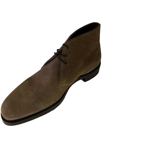 Loake 1880 Pimlico 8 F, Botas Chukka Gamuza Marrón, Suelas Ribeteadas Goodyear - Nuevas - Imagen 2 de 11