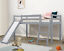 thumbnail 12  - Kids Bunk Beds Pine Wood 3FT Single Bed Frame Cabin Mid Sleeper Slide &amp; Ladder