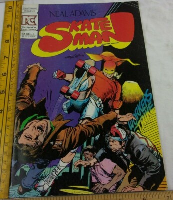 Skateman Neal Adams roller skating comic book 1 VG+ 1980s PC