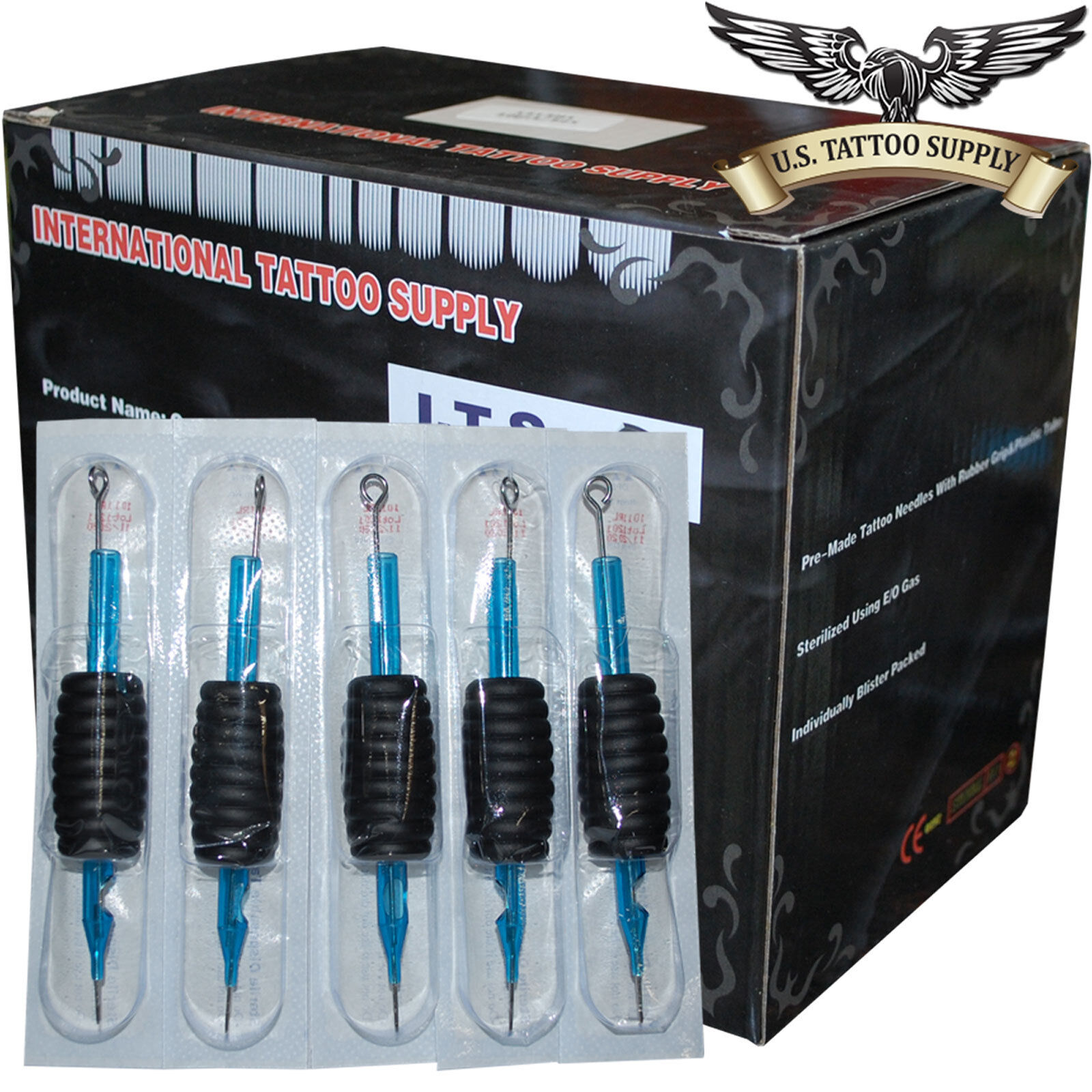 9 ROUND LINER TATTOO NEEDLES-TUBES COMBO 1 in Grip (20/Box) | eBay 9 ROUND LINER TATTOO NEEDLES-TUBES COMBO 1 in Grip (20/Box) | eBay