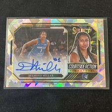 2023 Panini Select - Courtside Action Cracked Ice #CSA-DM Diamond Miller