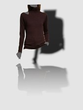  430 Neiman Marcus Cashmere Collection Women's Brown Turtleneck Sweater Size L