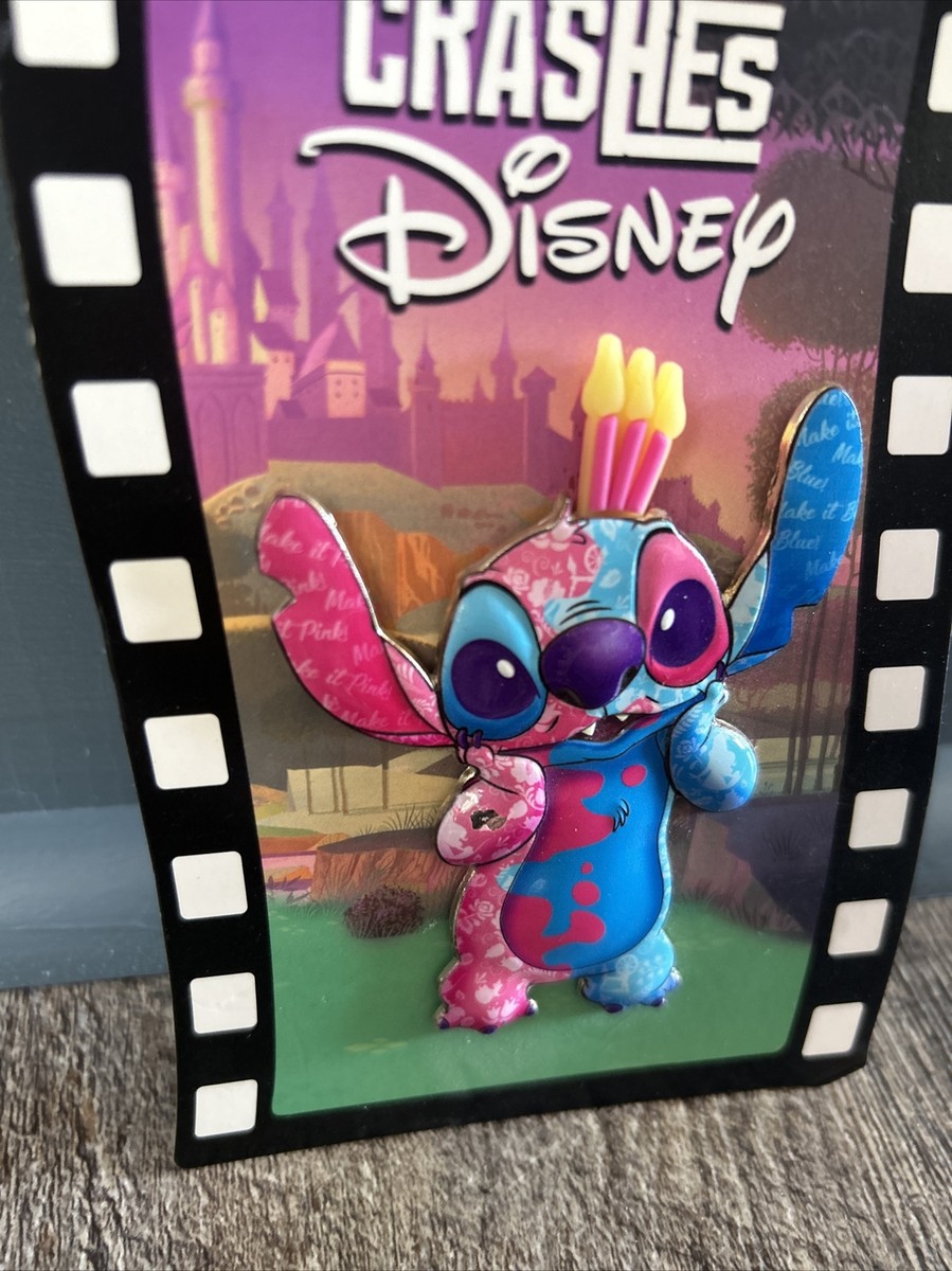 Disney Store 2021 Stitch Crashes Disney Jumbo Pin Set 1-12