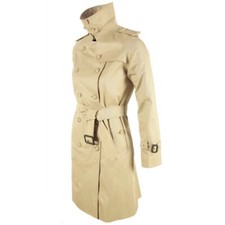 Sale 100% Mackintosh Water Repellant Muirkirk Trench Wool Coat Honey Beige Uk