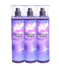 3 BATH BODY WORKS PASTEL SKIES FINE FRAGRANCE MIST BODY SPRAY 8 OZ NEW