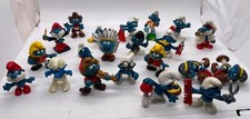 Lot of 21 Smurfs 1970's 1980 Peyo Vintage Hong Kong
