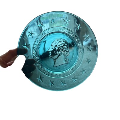 Wheaton President  Blue Glass Qt: 10  8'' Plates