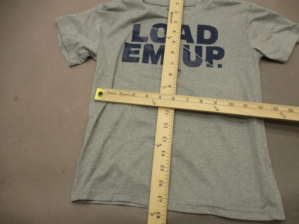 Under Armour HEAT GEAR Size 7 Boys Gray Crew Neck Short Sleeve Sport T-Shirt 462 - Image 2 of 4