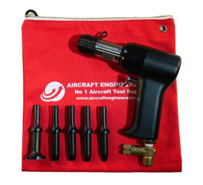 AIRCRAFT TOOLS 2X PNEUMATIC / AIR RIVET GUN WITH .401