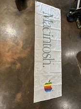 Vintage Macintosh Launch "MACINTOSH  BANNER See Pics. Exclusive 6FT X 2FT PC