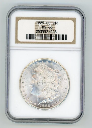 1885-CC MORGAN SILVER DOLLAR $1 MS 66 White NGC