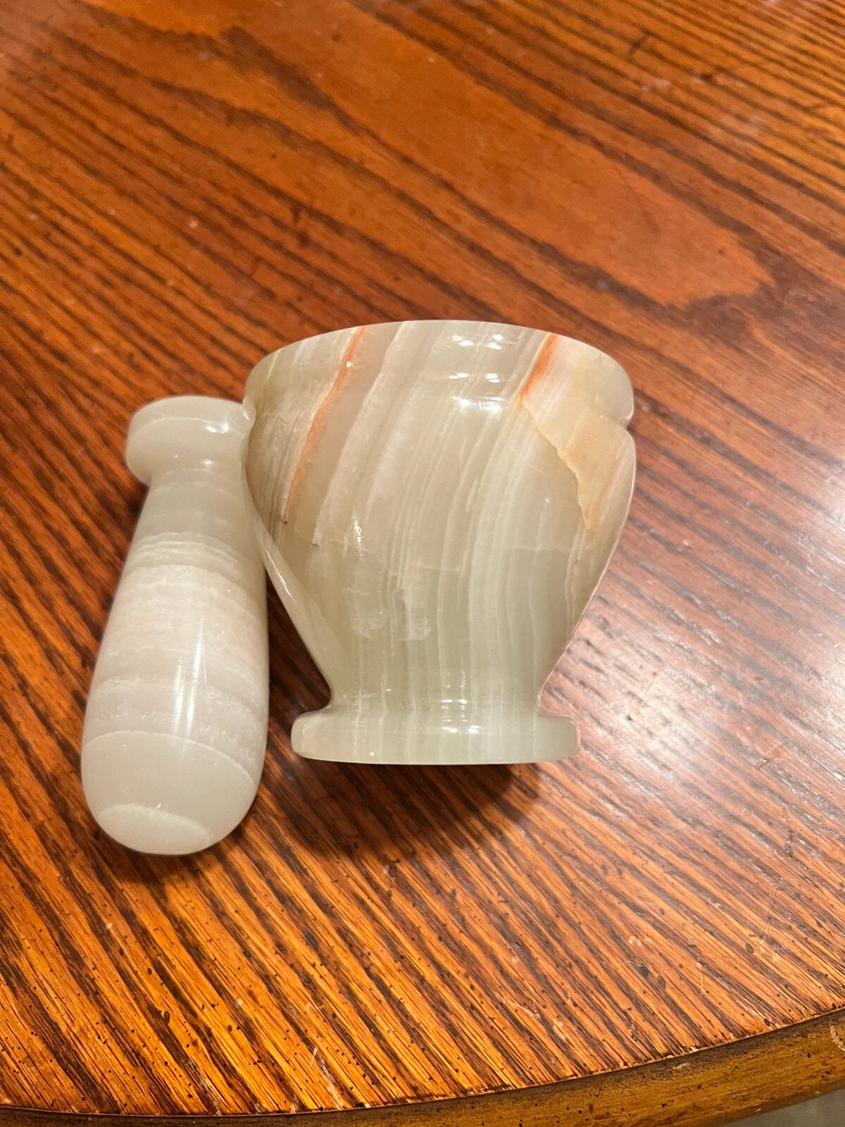 mortar and pestle beautiful ocean jasper light green color