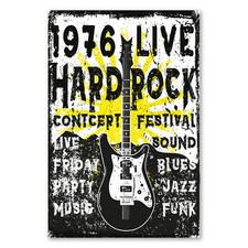 Postereck 2148 Poster Leinwand Hard Rock Festival Plakat, Gitarre Musik Konzert