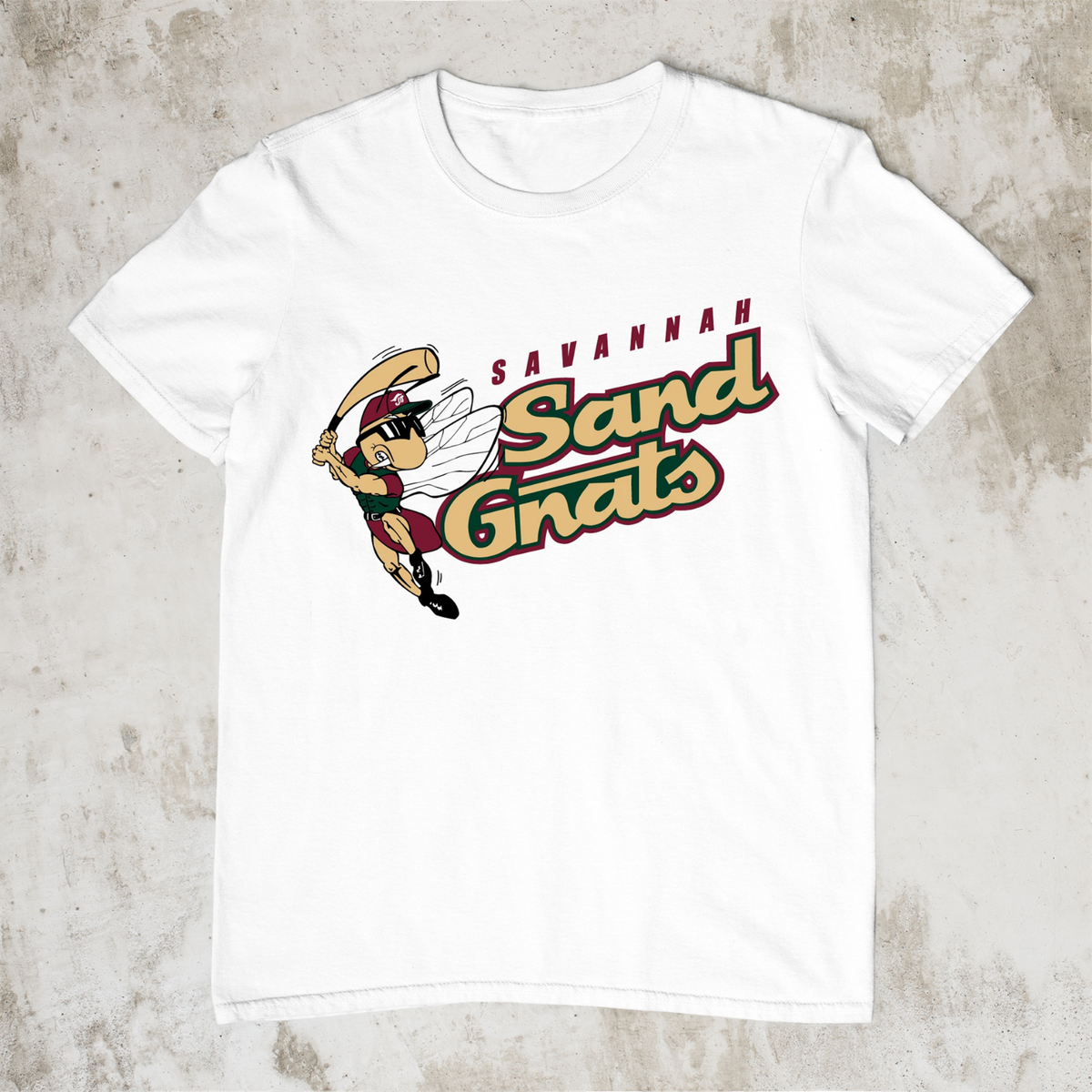 Savannah Sand Gnats Baseball Men T-shirt White Tee All Sizes S to