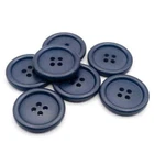 NAVY BLUE 4 HOLE RIM BUTTONS SATIN FINISH Size 25.5mm