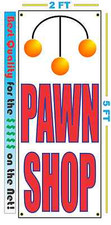 PAWN SHOP w Symbol VERTICAL Banner Sign NEW LARGER Size Best Quality for the