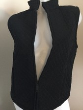 I Z O D Black Vest 100% Polyester Size: M