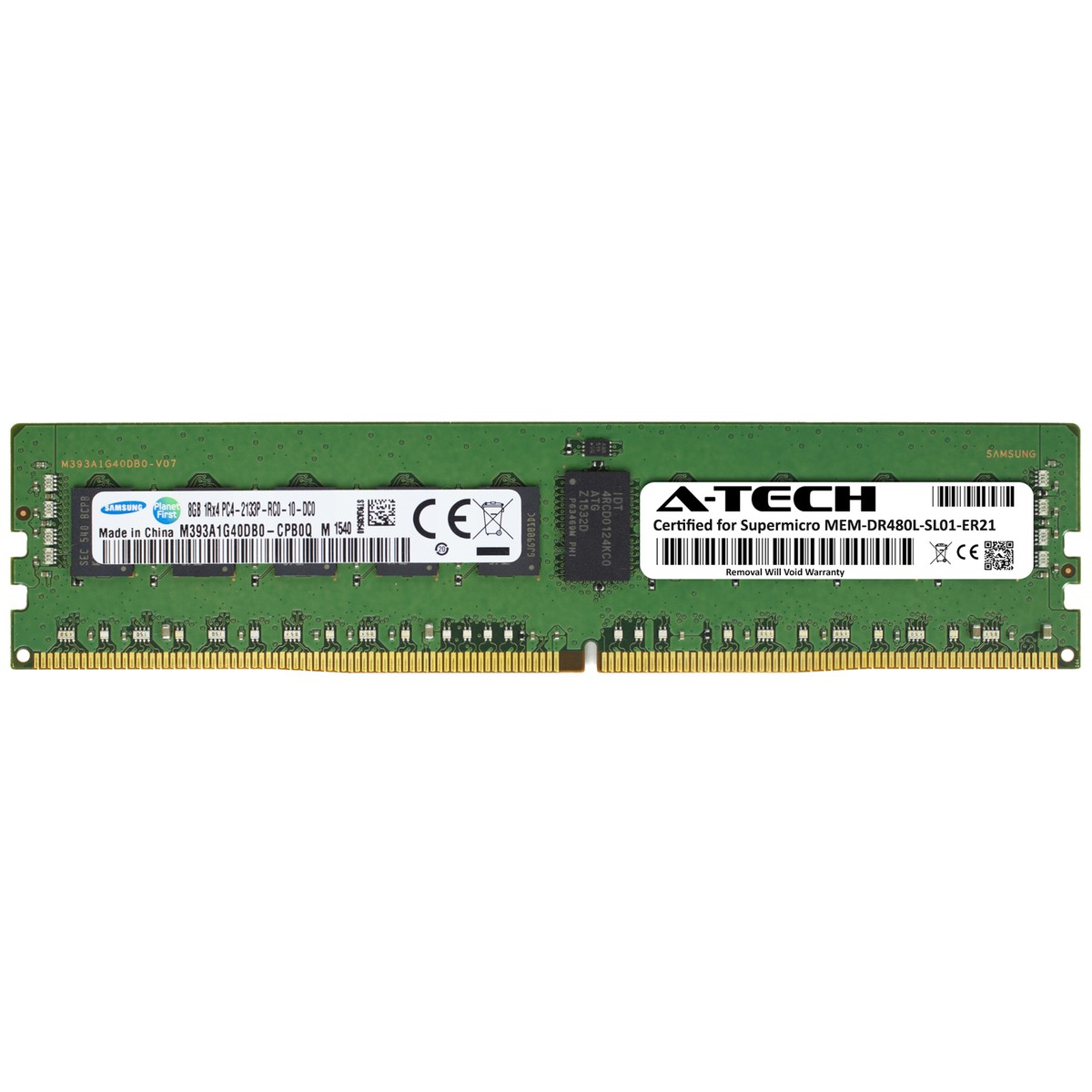 Samsung 8GB PC4-17000 (DDR4-2133) Memory (M393A1G40DB0CPB) for