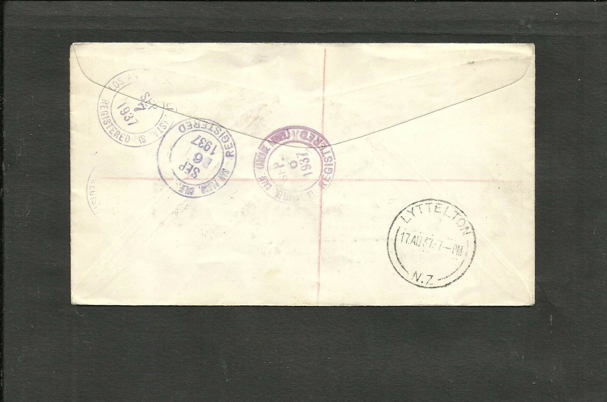BRITISH NAURU TO USA, REGISTERED COVER, 1937, VF | eBay
