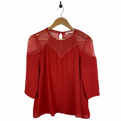 Hazel By Stitch Fix Lace Top Blouse Size Small S Keyhole Opening Style  H34805 | eBay