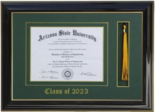 DIPLOMA FRAME WITH TASSEL BLK/GOLD/BG CUSTOMIZABLE 8x6,7x9,,8x10,8.5x11,11x14