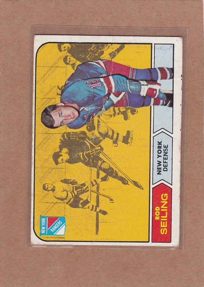 1968-69 TOPPS HOCKEY ROD SEILING #71 RANGERS VG *A34152