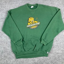 Russell Sweatshirt Mens XXL Green Southeastern Louisiana University Graphic Crew