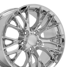 Set4 Oe Wheels Cv22 17x9.5 18x10.5 Chrome Rims 5x120.65