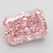 3.00 ct Radiant Cut Light Pink Lab Grown Diamond VVS1 Loose Gemstone Ethical