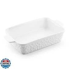 Dafuceramic Casserole Dish for Oven, 4.2 QT Baking Dish, 9x13 Large Porcelain