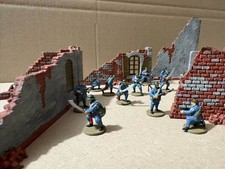 Handmade 1/72 Scale Ruined Buildings 15-persons Finished Figures Miniature Model