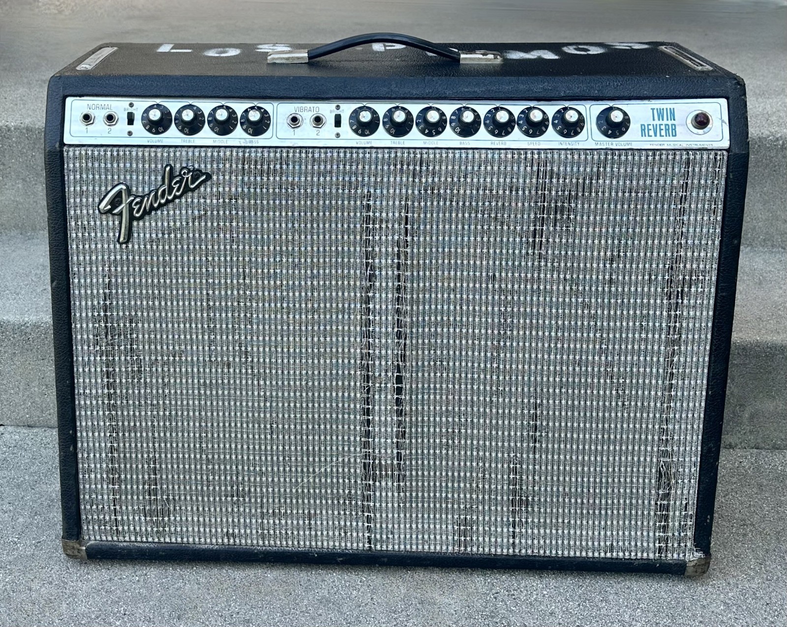 1975 Fender Twin Reverb 100 Watt Tube Amp Amplifier Serviced with Warranty