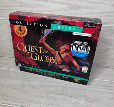 Sierra Quest for Glory Collection Series Dragon Fire Demo Win 3.1 MS-DOS SEALED